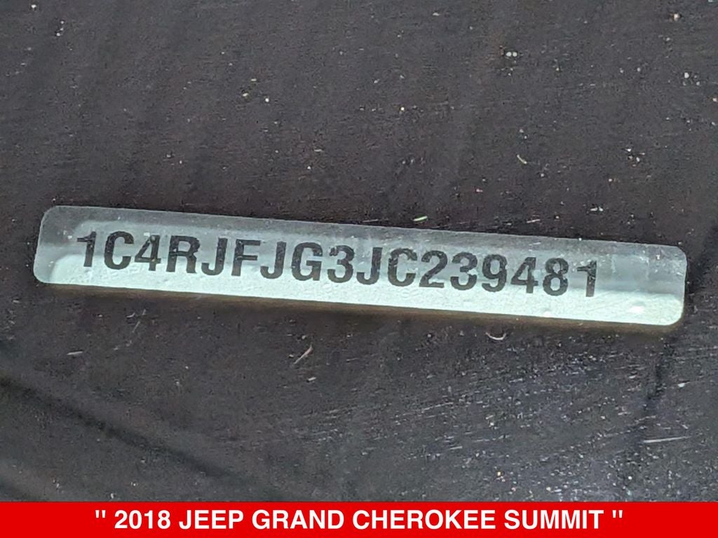 2018 Jeep Grand Cherokee Summit