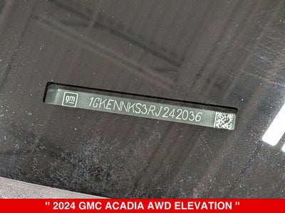 2024 GMC Acadia Elevation