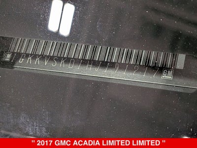 2017 GMC Acadia Limited Limited