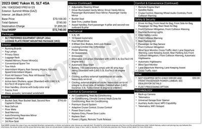 2023 GMC Yukon XL SLT