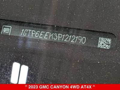 2023 GMC Canyon AT4X