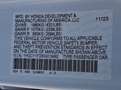 2024 Honda Accord EX