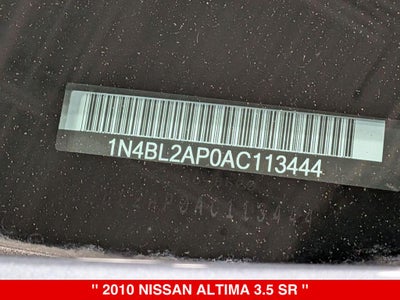 2010 Nissan Altima 3.5 SR