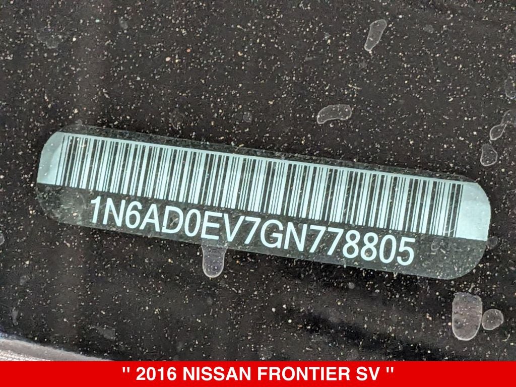 2016 Nissan Frontier SV