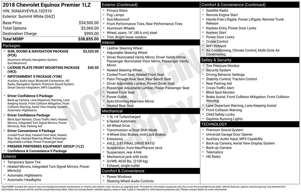 2018 Chevrolet Equinox Premier
