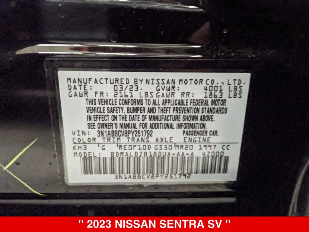 2023 Nissan Sentra SV