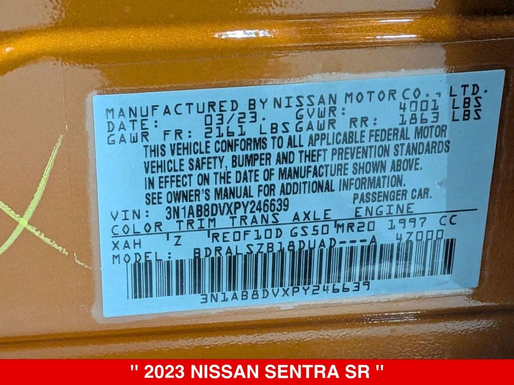 2023 Nissan Sentra SR