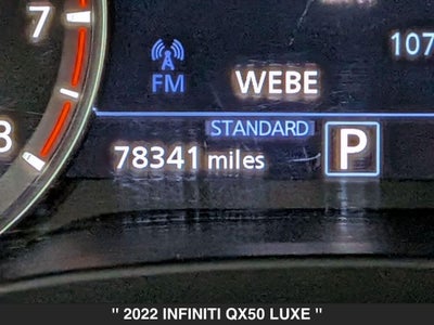 2022 INFINITI QX50 LUXE