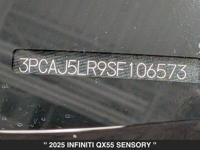 2025 INFINITI QX55 SENSORY