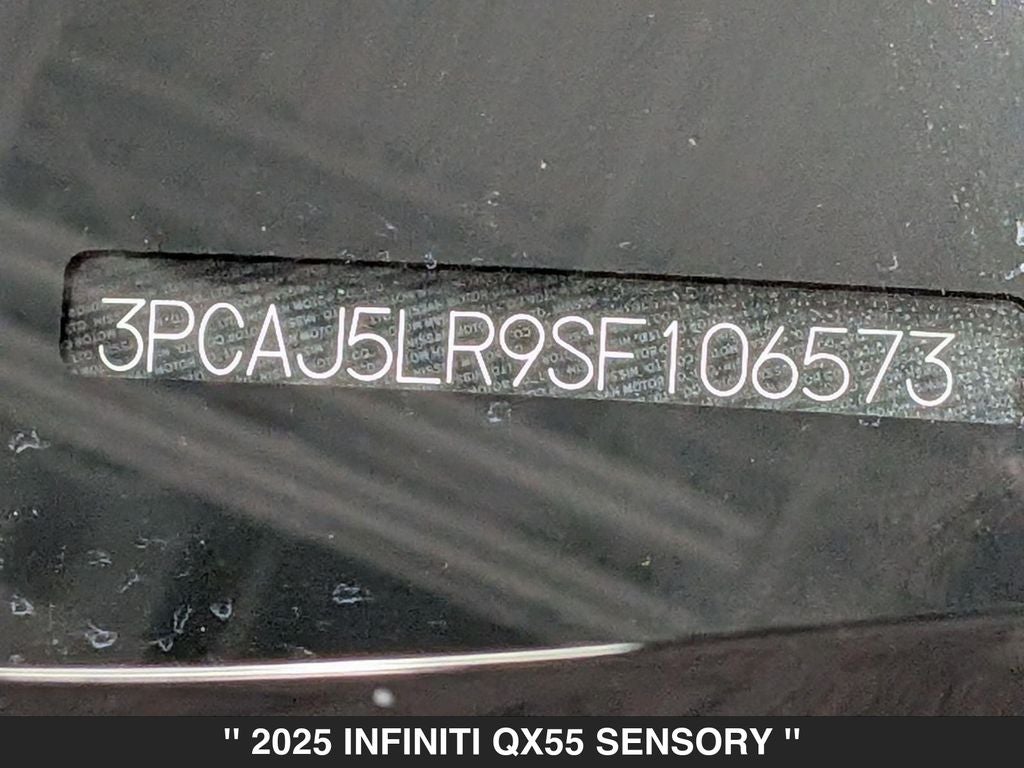 2025 INFINITI QX55 SENSORY