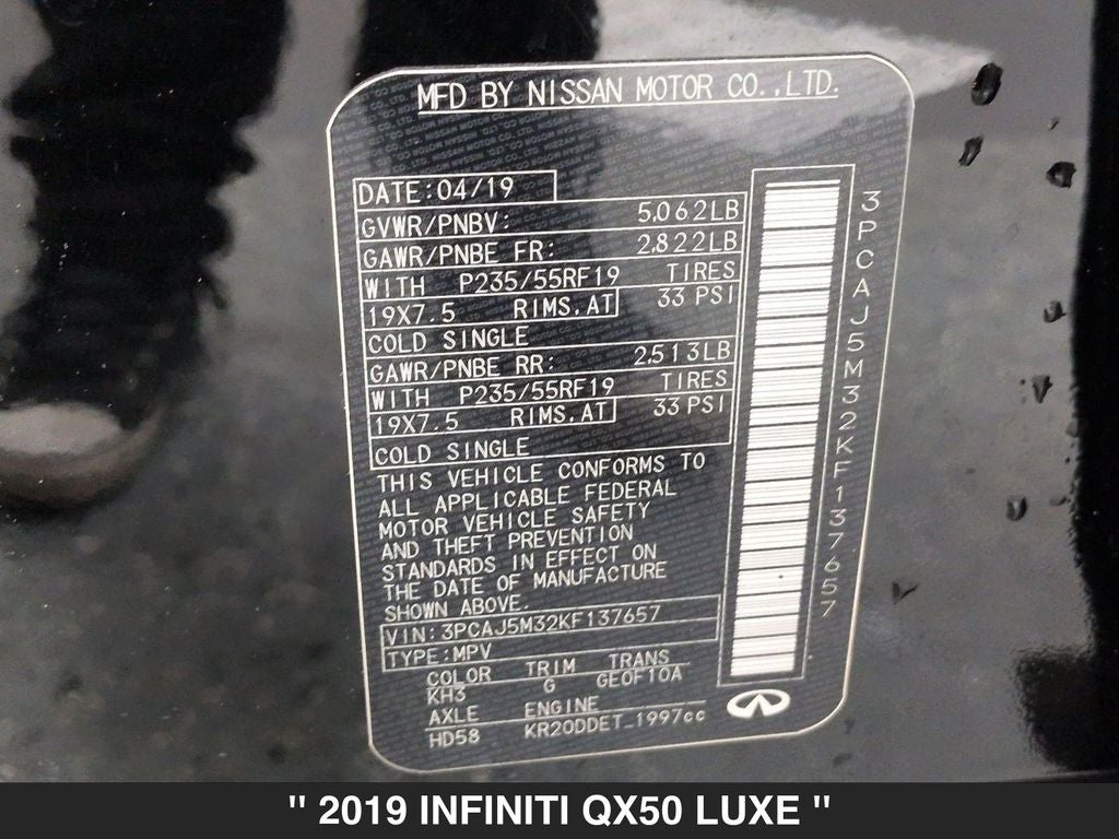 2019 INFINITI QX50 LUXE