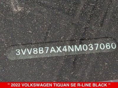 2022 Volkswagen Tiguan 2.0T SE R-Line Black
