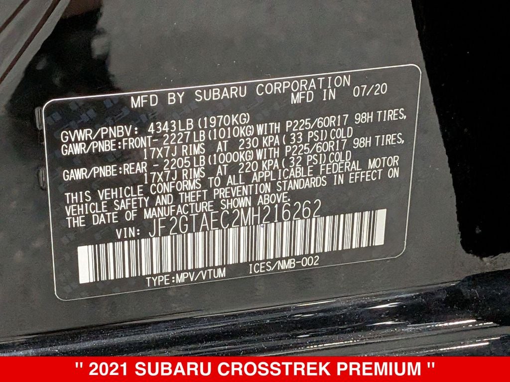 2021 Subaru Crosstrek Premium