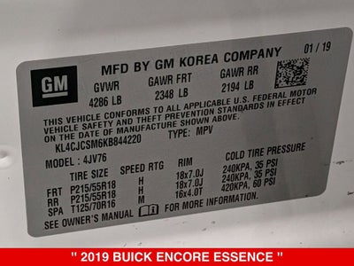 2019 Buick Encore Essence