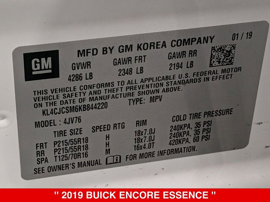 2019 Buick Encore Essence