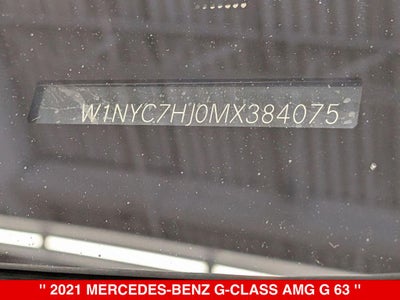 2021 Mercedes-Benz G-Class G 63 AMG® 4MATIC®