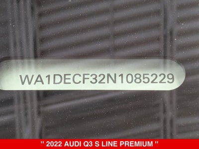 2022 Audi Q3 Premium S Line quattro