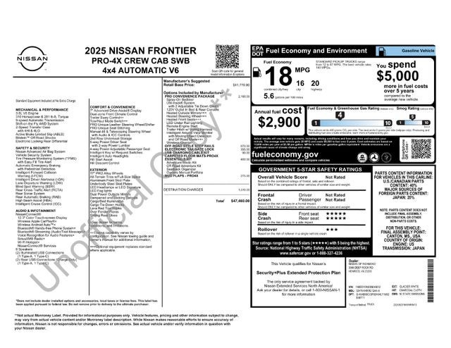 2025 Nissan Frontier PRO-4X
