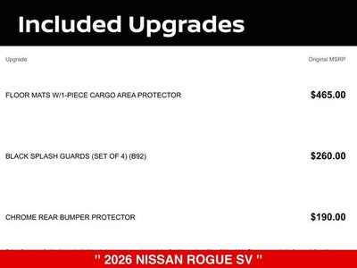 2026 Nissan Rogue SV