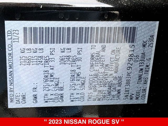 2023 Nissan Rogue SV
