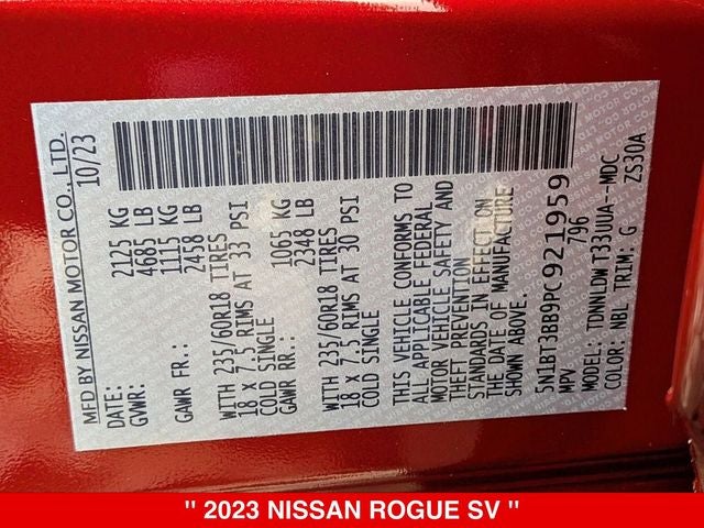 2023 Nissan Rogue SV