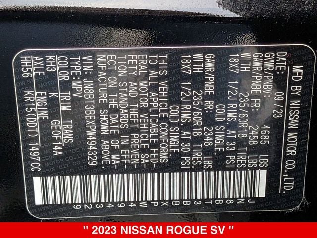 2023 Nissan Rogue SV