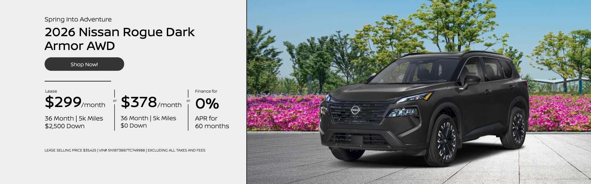 Spring Into Adventure 2026 Nissan Rogue Dark Armor AWD