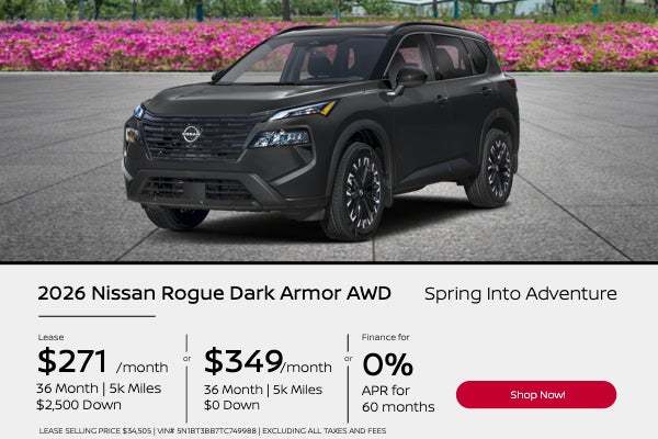 Spring Into Adventure 2026 Nissan Rogue Dark Armor AWD
