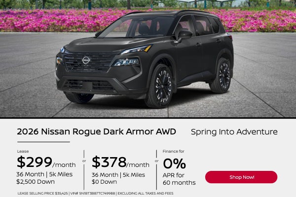 Spring Into Adventure 2026 Nissan Rogue Dark Armor AWD