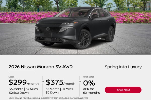 Spring Into Luxury 2026 Nissan Murano SV AWD