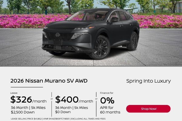 Spring Into Luxury 2026 Nissan Murano SV AWD