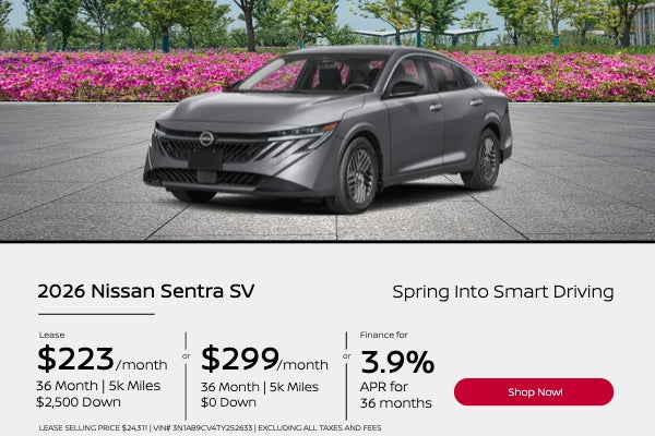 Spring Into Smart Driving 2026 Nissan Sentra SV
