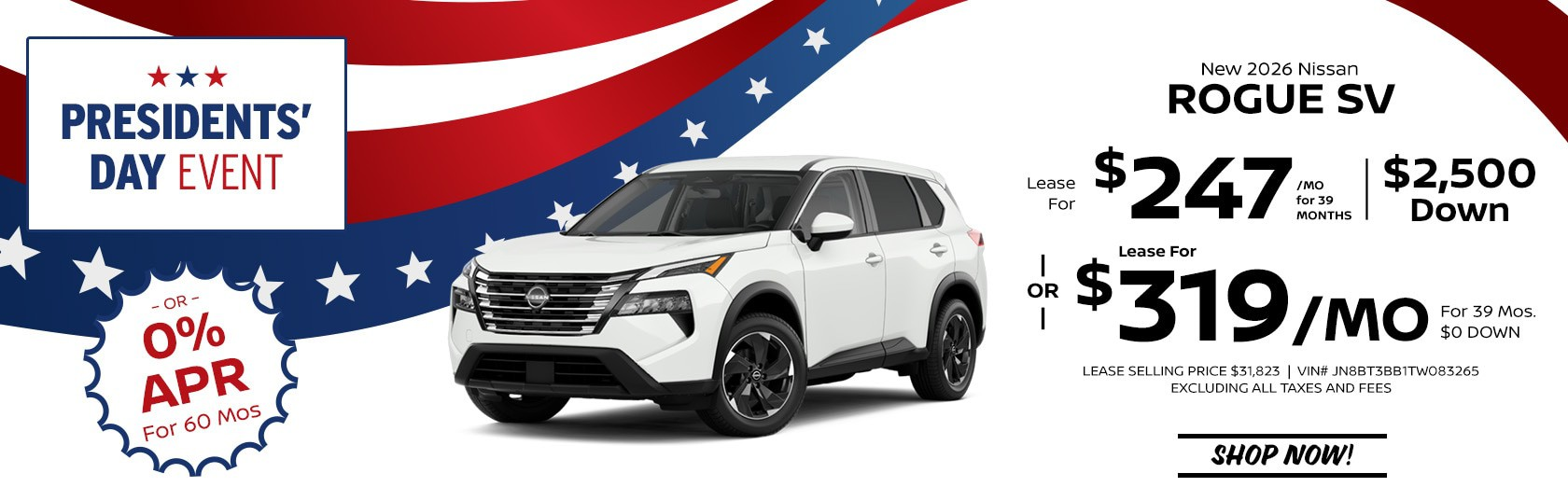 2026 Nissan Rogue SV in Danbury #ST