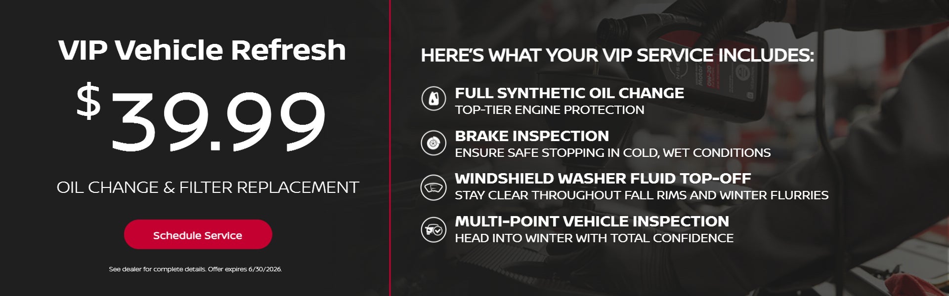 Complimentary winter inspection at Danbury Nissan in Danbury CT